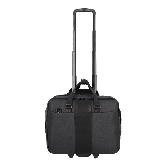 Dermata 2 roulettes Trolley d'affaires 46 cm Compartiment pour ordinateur portable