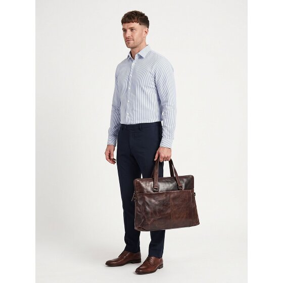 Greenburry Newport Attaché-case Cuir véritable 39 cm Compartiment ordinateur