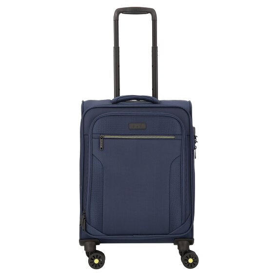 d&n Travel Line 9704 4 roues Valise cabine S 55 cm avec soufflet d'extension