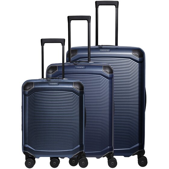Travelite Millennium 4 roulettes Set de valises 3 pièces avec soufflet d'extension