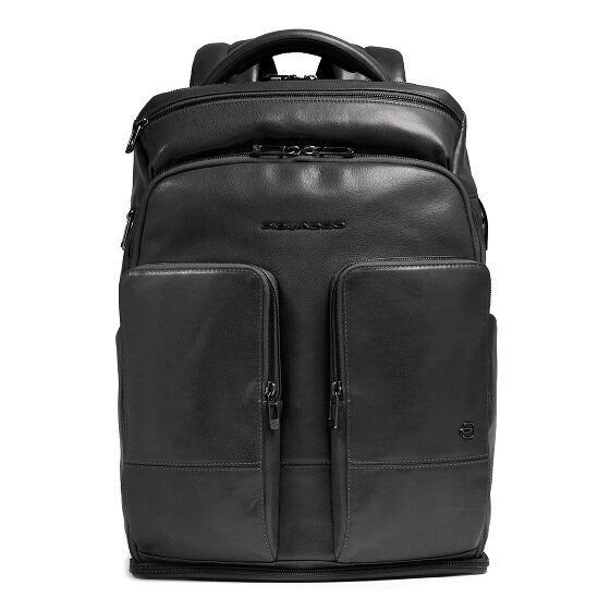 Piquadro Sac à dos de voyage Zaino RFID en cuir, 44 cm, compartiment pour ordinateur portable