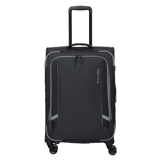 Travelite Corsiica 4 roulettes Trolley M 67 cm avec soufflet d'extension