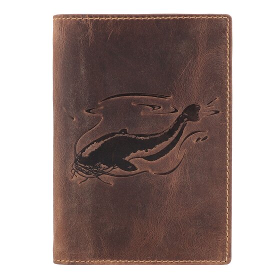 Greenburry Étui à documents vintage en cuir 12 cm