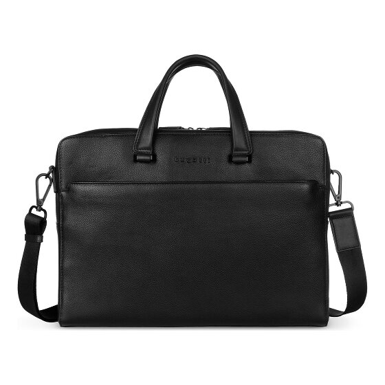 bugatti Black Porte-documents Cuir 39 cm Compartiment pour ordinateur portable
