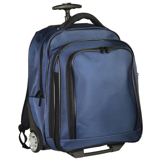 Dermata Trolley à dos à 2 roulettes 47 cm, compartiment pour ordinateur portable