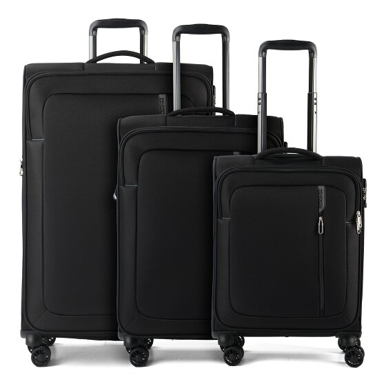 American Tourister Nitestream 4 roues Set de valises 3 pièces avec soufflet d'extension