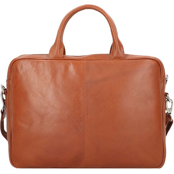 Dermata Porte-documents en cuir 39 cm Compartiment pour ordinateur portable