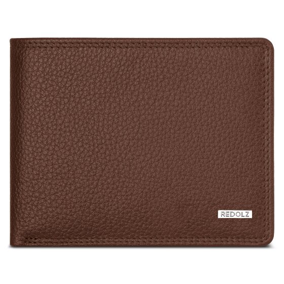 Redolz Leather Essentials QF Porte-monnaie en cuir RFID 11,5 cm
