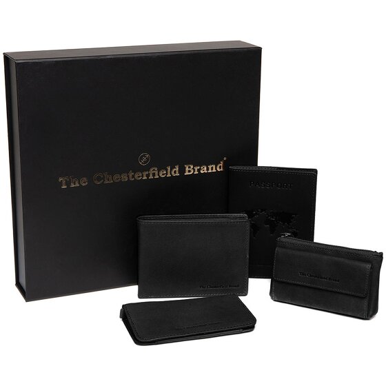 The Chesterfield Brand Porte-monnaie set cadeau 4 pièces cuir 12 cm