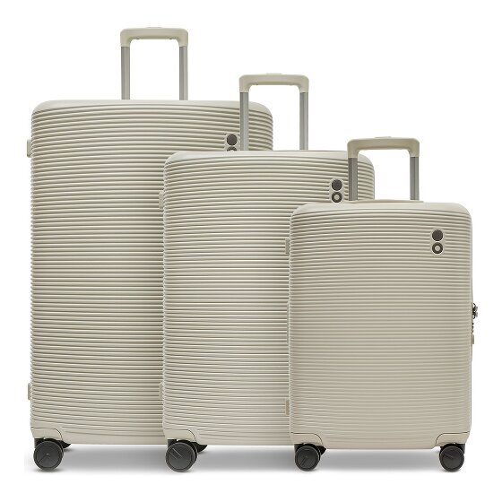 Echolac Ultima 4 roues Set de valises 3 pièces avec soufflet d'extension