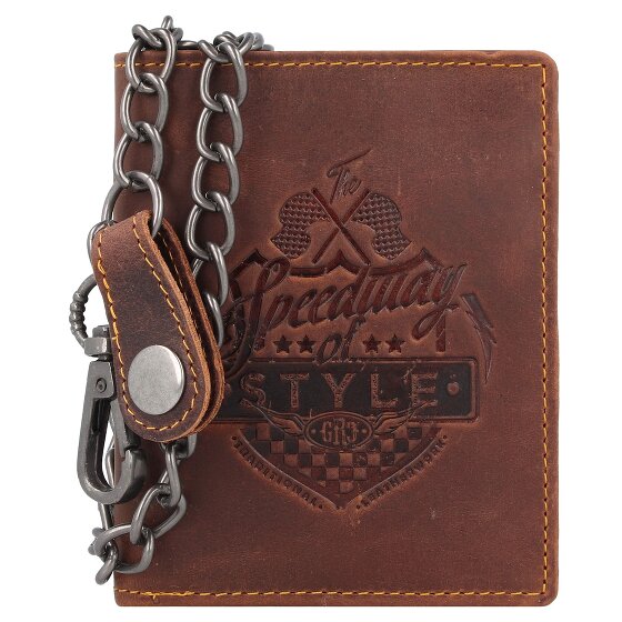 Greenburry Racing Collection Nashville Porte-monnaie RFID en cuir 10 cm