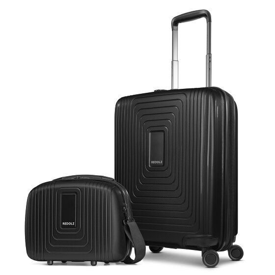 Redolz Essentials 14 Set de valises 2 pcs. trolley cabine avec soufflet extensible & Beautycase
