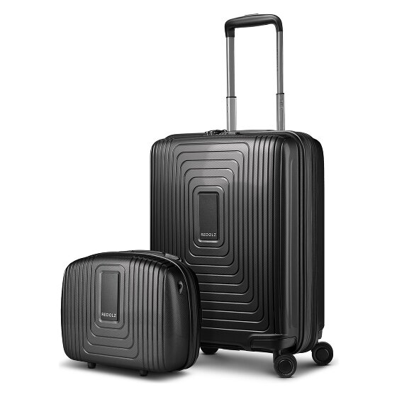Redolz Essentials 14 Set de valises 2 pcs. trolley cabine avec soufflet extensible & Beautycase