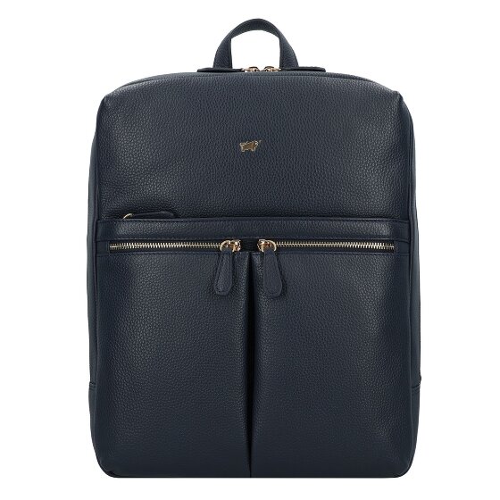Braun Büffel Hanna Sac à dos professionnel M Cuir véritable 40 cm Compartiment ordinateur