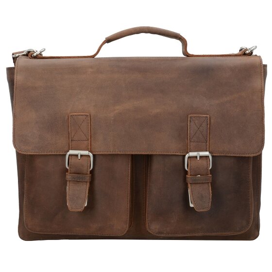Leonhard Heyden Salisbury Porte-documents en cuir 39 cm Compartiment pour ordinateur portable