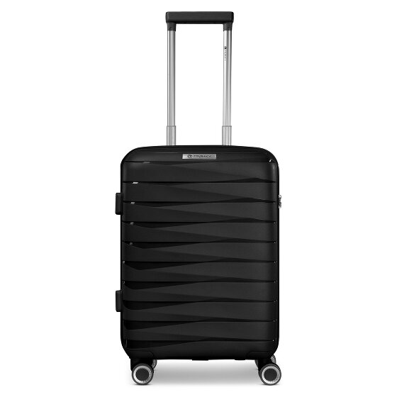 Franky London 4 roulettes Trolley de cabine S 55 cm avec soufflet d'extension