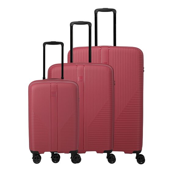 Travelite Air Stripe 4 roulettes Set de valises 3 pièces avec soufflet d'extension