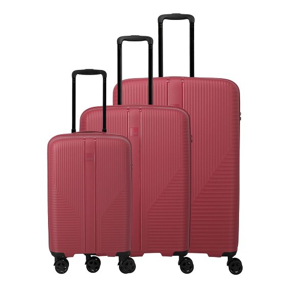 Travelite Air Stripe 4 roulettes Set de valises 3 pièces avec soufflet d'extension