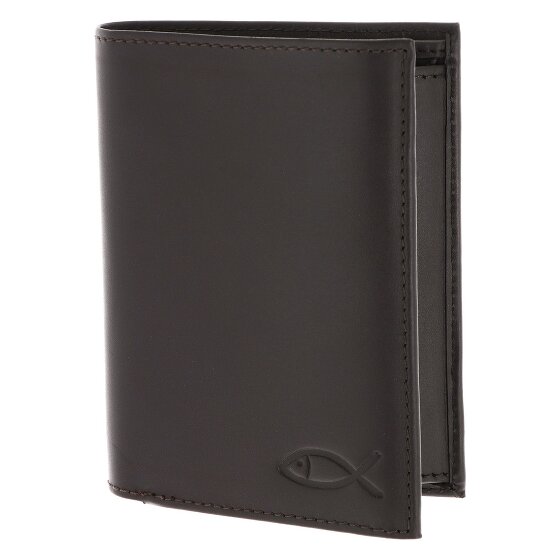 oxmox Leather Porte-monnaie Protection RFID Cuir véritable 10 cm