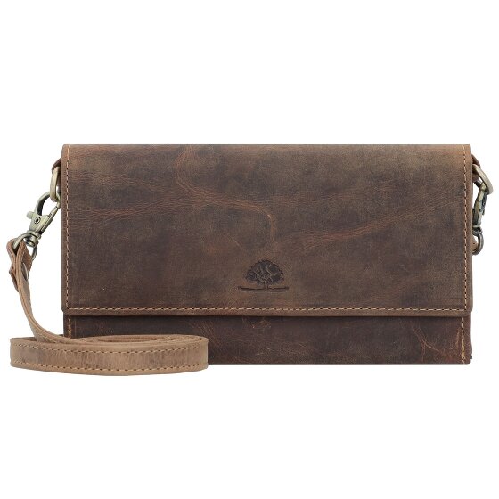Greenburry Vintage Portefeuille d'embrayage Protection RFID Cuir 20 cm