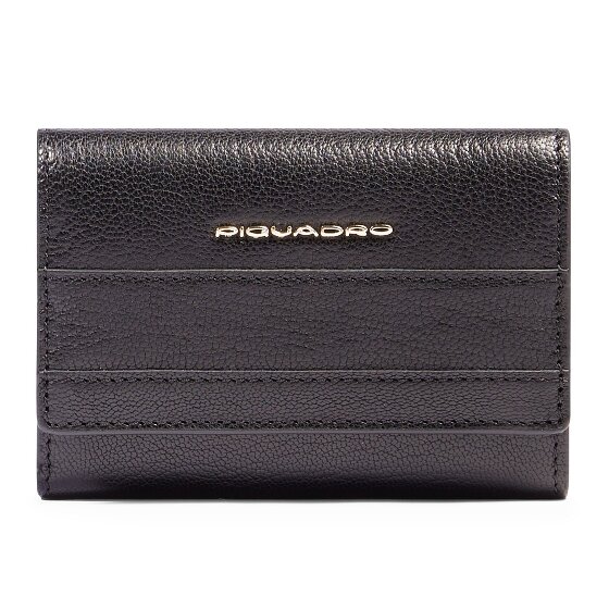 Piquadro Patricia Porte-monnaie Protection RFID Cuir véritable 9 cm