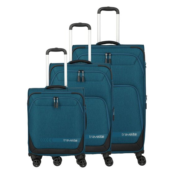 Travelite Kick Off 4 roues Set de valises 3 pièces avec soufflet d'extension