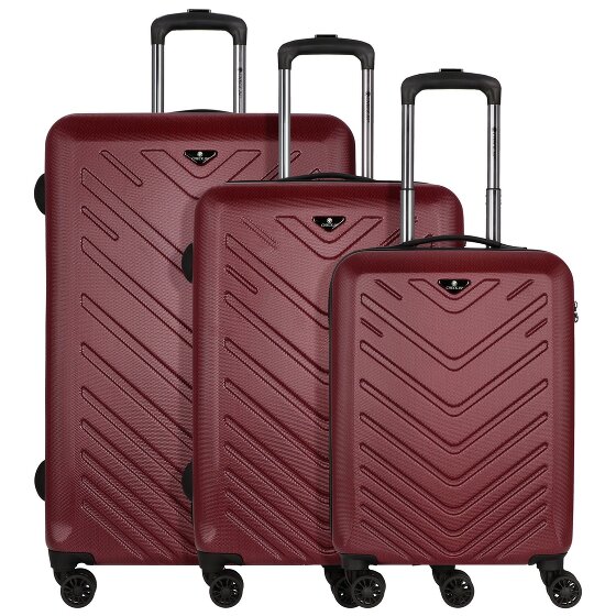 Check.In Mailand Set de valises à 4 roulettes 3pcs.