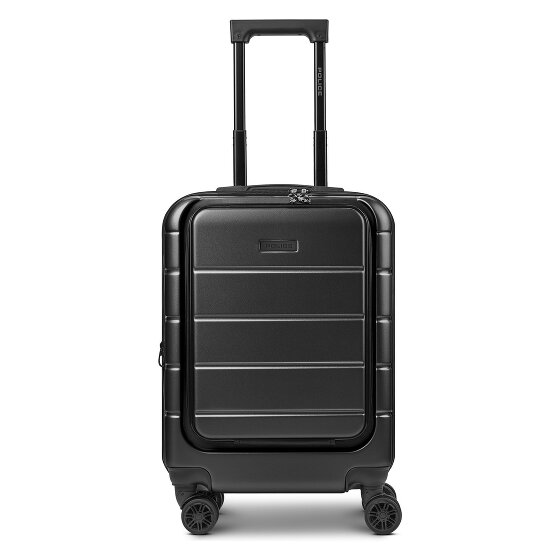 Police Dublin 4 roues Valise cabine S 54 cm Compartiment ordinateur avec soufflet d'extension
