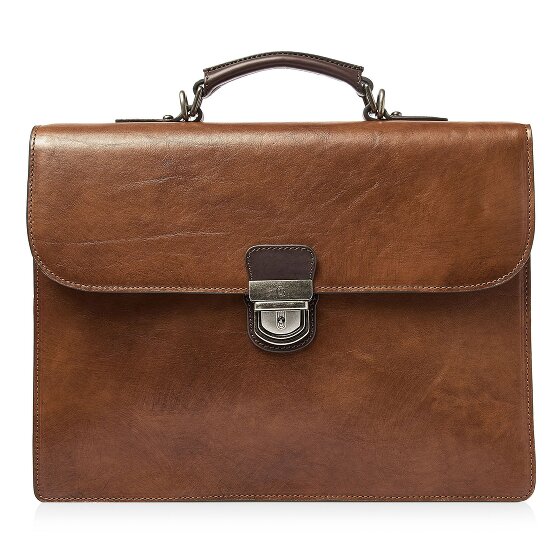 Castelijn & Beerens Rien Attaché-case Protection RFID Cuir véritable 39.5 cm Compartiment ordinateur