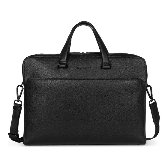 bugatti Black Porte-documents Cuir 38 cm Compartiment pour ordinateur portable