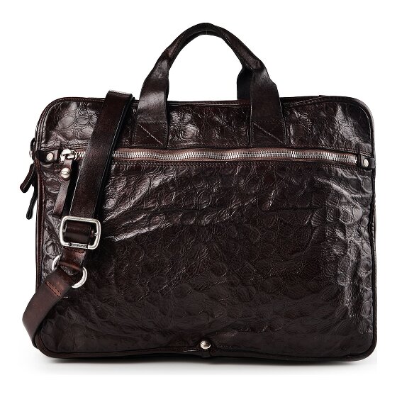 Campomaggi Noce Attaché-case Cuir véritable 38 cm