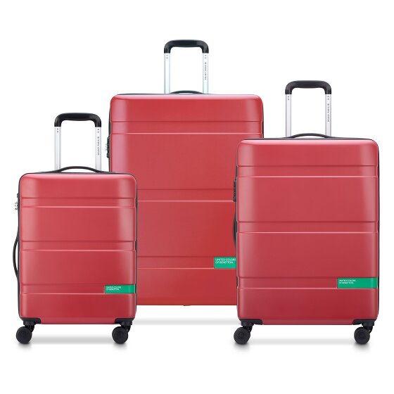 Delsey Paris x United Colors of Benetton Now Hardside Set de valises à 4 roulettes 3 pcs. avec soufflet extensible
