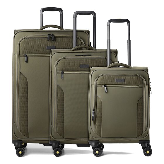 d&n Travel Line 9704 4 roues Set de valises 3 pièces avec soufflet d'extension