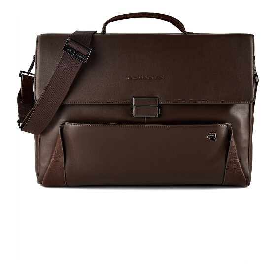 Piquadro Attaché-case Cuir véritable 42 cm Compartiment ordinateur