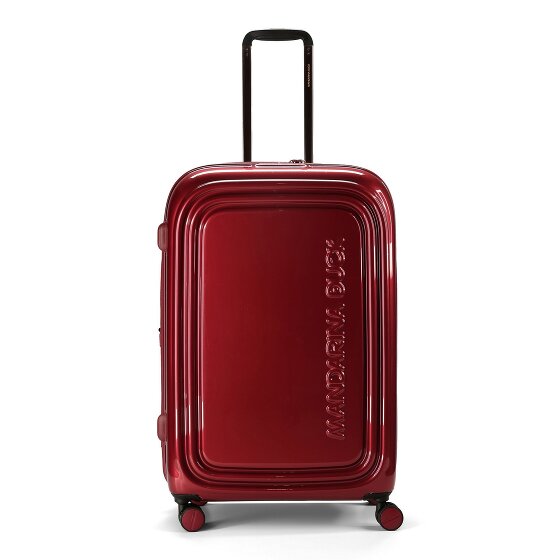 Mandarina Duck Logoduck + Metal 4 roulettes Trolley L 75 cm avec soufflet d'extension