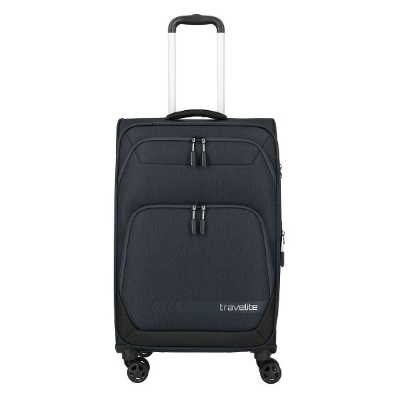 Travelite Kick Off 4 roues Valise cabine M 67 cm avec soufflet d'extension