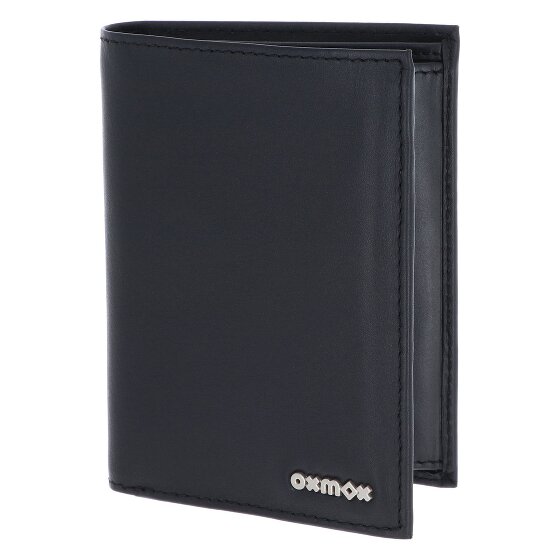 oxmox Leather Porte-monnaie Protection RFID Cuir véritable 10 cm