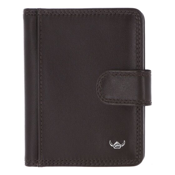 Golden Head Polo Étui pour cartes de crédit Protection RFID Cuir véritable 8 cm