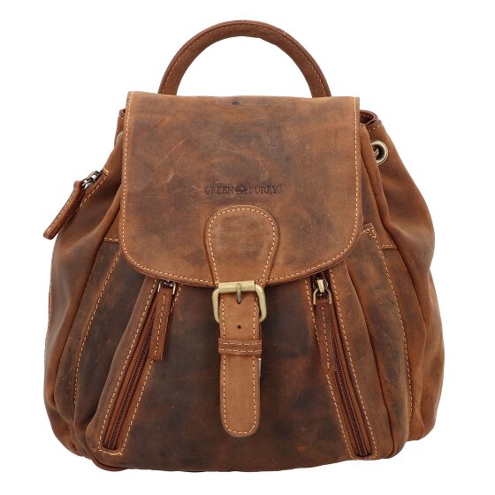 Greenburry Sac à dos Vintage City en cuir 25 cm