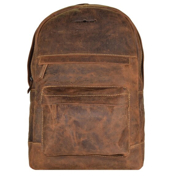 Greenburry Sac à dos Vintage Retro en cuir, 42 cm, compartiment pour ordinateur portable