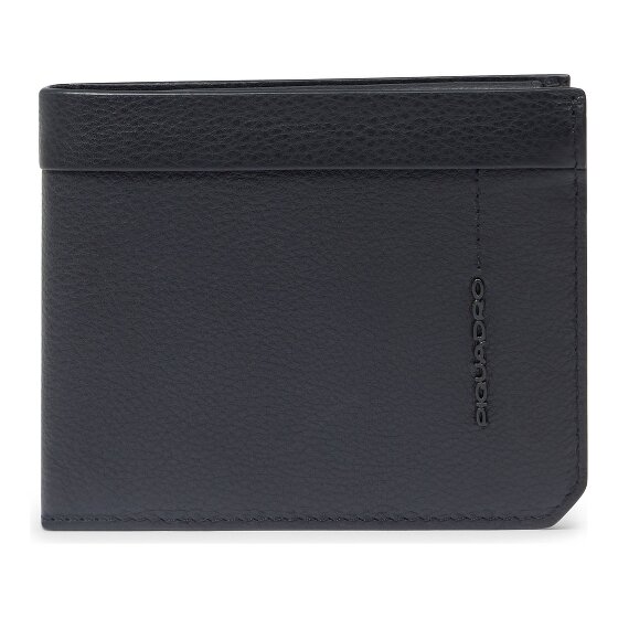 Piquadro Russell Porte-monnaie Protection RFID Cuir véritable 11 cm
