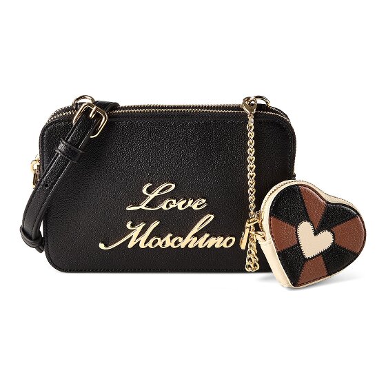Love Moschino Heart Charm Sac à bandoulière Cuir véritable 20 cm