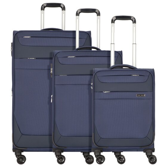 Worldpack Dublin 4 roulettes Set de valises 3 pièces avec soufflet d'extension