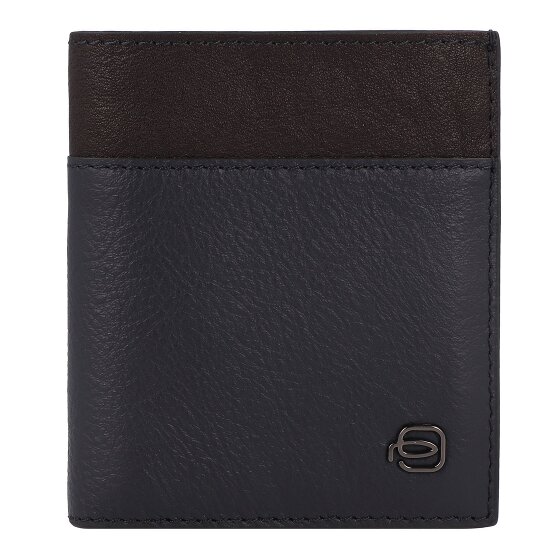Piquadro Black Square Étui pour cartes de crédit Protection RFID Cuir véritable 9 cm