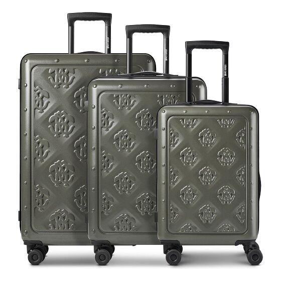 Roberto Cavalli Florence 4 roues Set de valises 3 pièces avec soufflet d'extension