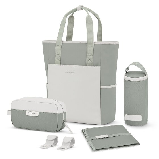 Kapten & Son Set de sacs à langer Lindby 4 pièces, compartiment pour ordinateur portable