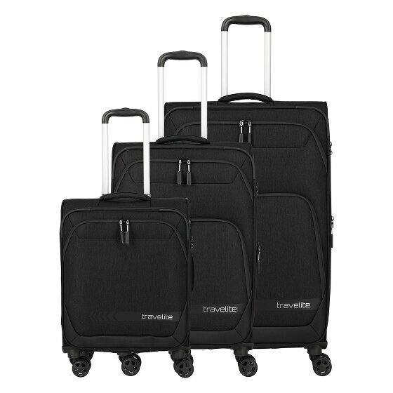 Travelite Kick Off 4 roues Set de valises 3 pièces avec soufflet d'extension