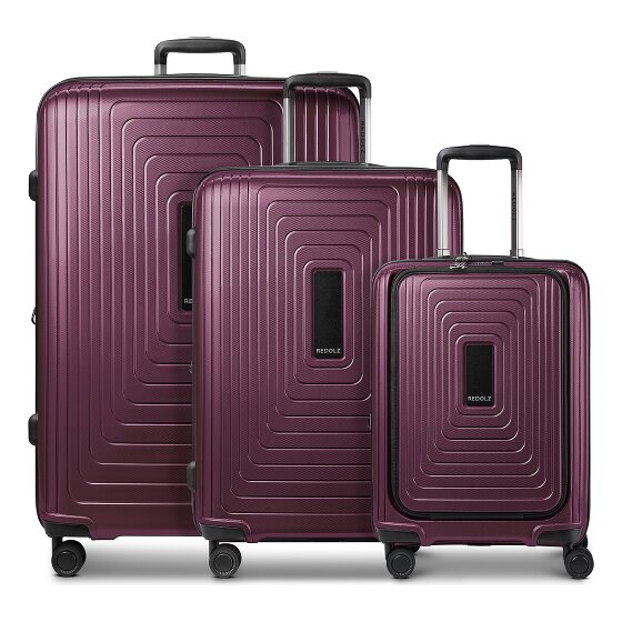 Redolz Essentials 14 4 roues Set de valises 3 pièces avec soufflet d'extension