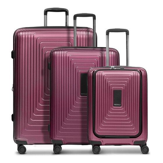 Redolz Essentials 14 4 roulettes Set de valises 3 pièces avec soufflet d'extension