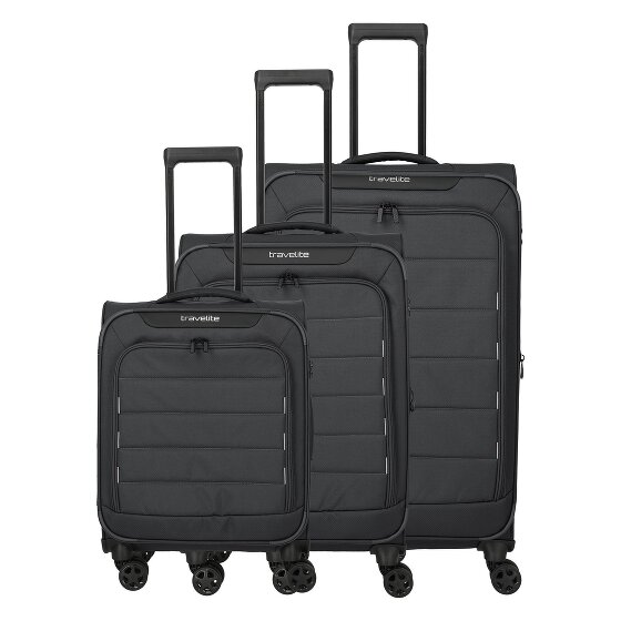 Travelite Skaii 4 roues Set de valises 3 pièces avec soufflet d'extension